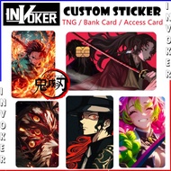 DEMON SLAYER - Touch n Go Card Sticker Cover / TNG CARD Sticker / Bank Card Sticker / Access Card / 