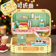 House Hut Villa Suitable for Lego Building Blocks Assembling Children Toys Girls Series Girls Gifts 