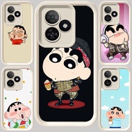 M-74 Crayon Shinchan White Casing for Realme GT 6 C33 C67 Narzo 50A Prime C31 C35 C51 C53 Note 60 C6