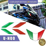 Italy Sticker for Motorcycle 3D Reflective Motorcycle Stickers PVC Waterproof Italy Flag Decals
