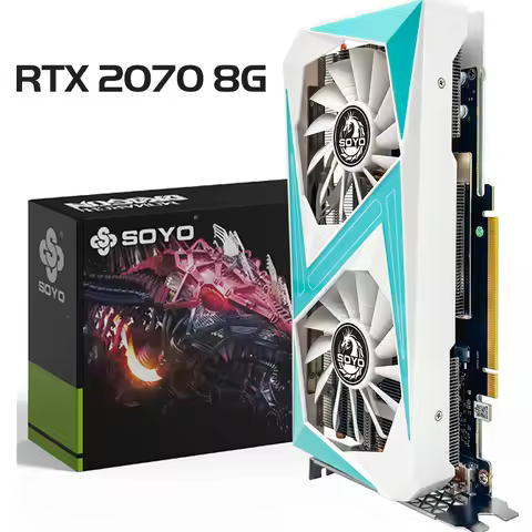 SOYO Graphics Cards NVIDIA GeForce RTX2060 SUPER 8G 2070 GDDR6 PCIE3.0x16 Gaming Video Card for Desk