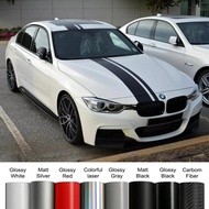 Car Hood Bonnet Roof Trunk Boot Kit Stickers For BMW 3 Series E90 F30 G20 Racing Stripes Vinyl Decal