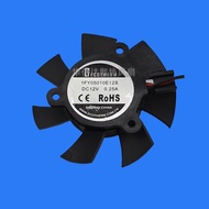 [Computer Cooling Fan] Suitable for 1FY05010E12S 12V Diameter 4.7cm Hole Distance 2.6cm Blue Halberd