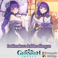 Dakimakura Raiden Shogun Genshin Impact Pillow  Baal Pillowcase 原神 雷电将军抱枕 GSDK