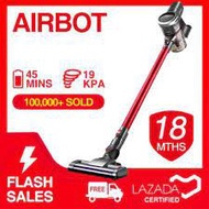 Airbot Supersonics (Red) 19KPa 45mins Turbo Cordless Vacuum Handheld Handstick 2-IN-1 Mode Portable Car Vacuum Cleaner