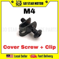 HONDA SCREW WITH CLIP FOR COVER SET SCREW CLIP COVER M4