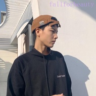 FALLFORBEAUTY Men Women Skullcap, Cotton Dome Brimless Hat Unisex, Fashion Solid Color Docker Cap Go