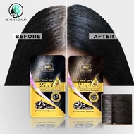Well Hair Colored Shampoo Black Color White Turns To 30Ml Wh-R003 Dye 37E