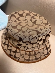 包順豐 - Coach Monogram Print Bucket Hat in Brown Signature 經典色 CC Logo漁夫帽 Unisex男女都啱用