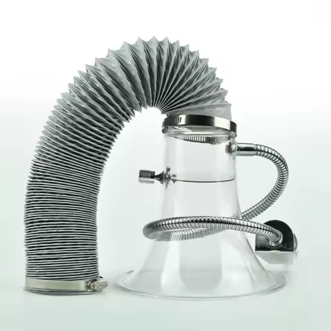 assembly line soldering fume hood extraction hoods fume exhaust hoods with flexible hose and clamps 