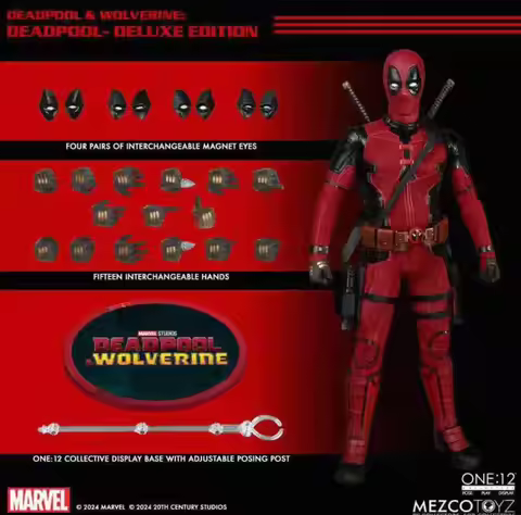 In Stock 100% Original Mezco Toyz Deadpool Wolverine Deadpool Deluxe 1:12 Dogpool Anime Action Colle