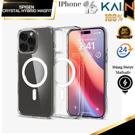 Ốp Lưng Spigen trong suốt sạc từ tính cho iPhone 16 Pro Max / 16 Pro SPIGEN CRYSTAL HYBRID MAGFIT