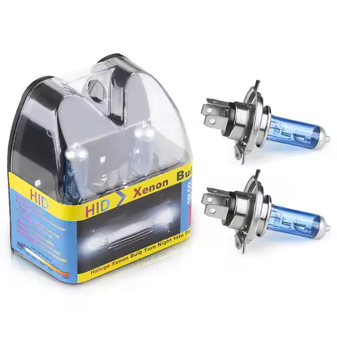 H4 Lamp 12V Halogen Bulb Car HeadLight Bulb H4 55w 100w Light Bulbs For Car Headlight 2pcs 6000k Car