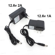 AC DC 12.6V 1A 2A charger 12 V Volt Power wall Adapter 5.5*2.5MM 12.6 V 2 A For 18650 lithium battery Pack EU US UK AU Plug  SG4B