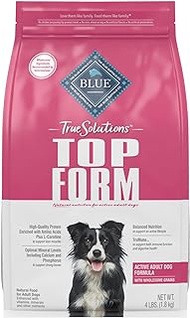 Blue Buffalo True Solutions Top Form Natural Active Breed Adult Dry Dog Food, Chicken 4-lb