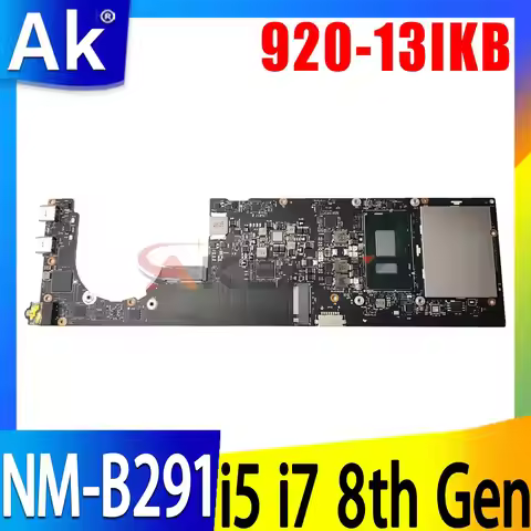 For Lenovo Yoga 920-13IKB Motherboard NM-B291 i5-8250U i7-8550U 8G 5B20Q09627 5B20V05286 5B20Q09639 