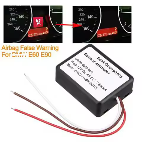 Sensor Emulator Passenger Seat Occupancy Mat Bypass SRS Air-bag Faulty Warning Code For BMW E60 E90