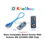 Nano Compatible Board Version With Arduino IDE (CH340G USB Chip)