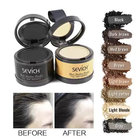Sevich Hairline Powder 4g Hairline Shadow Powder Makeup Hair Concealer Natural Cover Unisex Hair Los