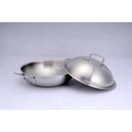 32CM CRAFTSMANSHIP STIANLESS STEEL WOK