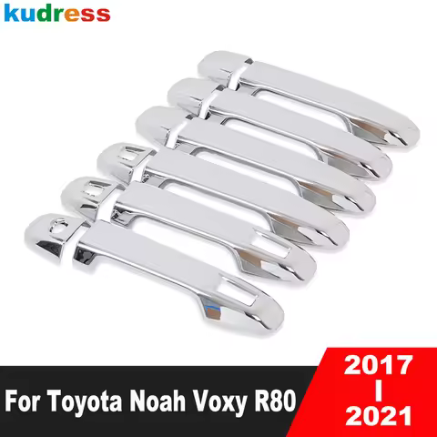 Side Door Handle Cover Trim For Toyota Noah Voxy 80 2017 2018 2019 2020 2021 Chrome Car Door Catch M
