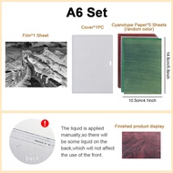 A6 Colourful Sun Printing Cyanotype Paper Film Kit With Architecture Film 5/40 Pcs Solar Print Paper