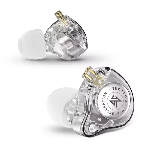 KZ EDX PRO 2 Dynamic In Ear Earphone IEMs Monitor Headset Wired Earbuds HIFI Music Earphones Detacha