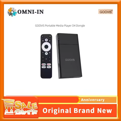 GOOVIS D4H1 Portable Stream Media Player – Google-Certified Android TV Box with 8000mAh Power Bank B