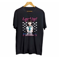 Infinite anime love live distro t-shirt HE KUROSAWA - AQOURS combed 30s material