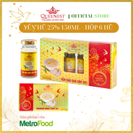 Nước Yến Sào Cao Cấp 25% QUEENNEST - 150ml (Hộp 6 Hũ x 150ml)