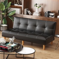IVIER PU Leather Sofa Bed Multifunction Sofa Bed PU Leather Sofa Bed (Free Cushions)