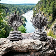 Naga 9-Headed Brass Standing Not Expensive Good Business Profitable Glorious Life Wealth