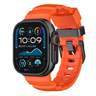 Fluorine Rubber Wild Diameter Strap Suitable for apple watch apple watch ultra49mm Sports Silicone S