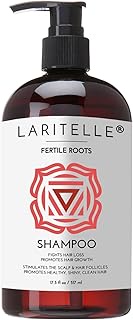 Laritelle Organic Shampoo 16 oz. Fortifying, Strengthening, Rejuvenating. Prevents Hair Shedding, Pr