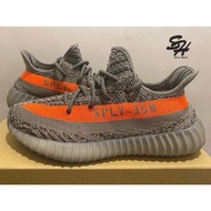 ADIDAS YEEZY BOOST 350 V2 灰橘 全反光 滿天星 GW1229