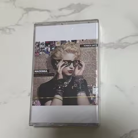 Madonna Retro Tape Cassette | Western Pop Classic Songs | Audio Tape with Lyrics Book | Vintage Pop 
