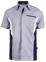 Baju Korporat Lelaki Enzo FP03 Sulam Nama + Logo Corporate Shirt Purple/Black/Red/Navy/Grey