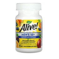 Alive Men's 50+ Complete Multivitamin, 50 Tablets