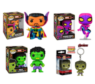 Funko POP!Marvel 651 652 822 hulk doctor strange bobble-head hero vinyl Action Figure PVC Model Doll Toy Collection for kids gifts Animation with box keychain
