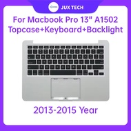 For Macbook Retina Pro 13.3" A1502 2013 2014 2015 Topcase+Keyboard+Backlight US UK