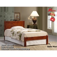 Yi Success Lynn Wooden Single Bed Frame / Quality Single Bed / Katil Bujang Kayu / Slat Bedbase / Bedroom Furniture
