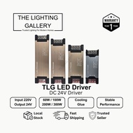 TLG 24V LED Light Strip Driver 60W 100W 200W 300W COB LED strip light driver