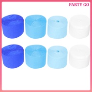 8Pcs Party Paper Streamers Crepe Rolls Lightweight for Festival Decor uiran