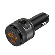 C57 mini car Bluetooth MP3 car FM transmitter fast charging QC3.0 charger USB player hands-free