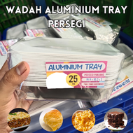 WADAH ALUMINIUM FOIL TRAY PERSEGI PANJANG. TRAY ALUMINIUM TRAY , ALUMINIUM TRAY PERSEGI ISI 25