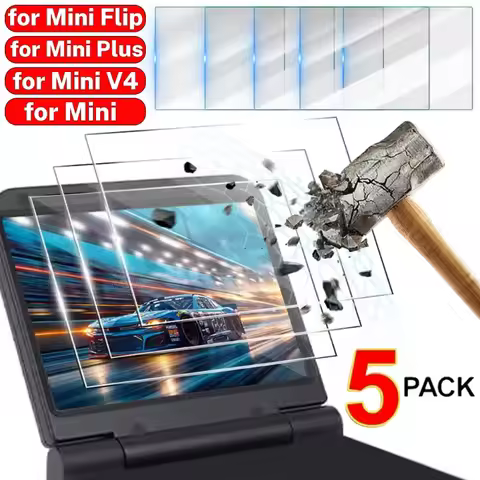 5-1PCS Tempered Glass Screen Protectors for Miyoo Mini/Mini Plus Miyoo Flip/Flip V2 Game Console 9H 