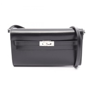 【二手】愛馬仕 HERMES Kelly Long To Go 肩背包，外部縫線，黑色小牛皮，Kelly Long To Go 黑色，女士，二手 A