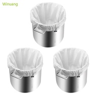 Winu 3Pcs Reusable Beer Home brew Filter Bag Reusable Wine Dreg Filter Drawstring Straining Brew Bag