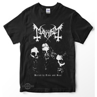 เสื้อยืด พิมพ์ลาย mayhem 2 BURIED BY TIME Premium สีดําS-5XL