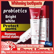 【Local】 【BUY 1 GET 1】Colugea SP-4 2×Toothpaste Probiotic Whitening Formula Removes Stains + Fresh Br